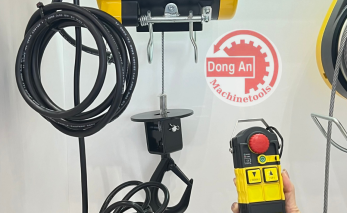 Tời cáp điện mini trong thi công